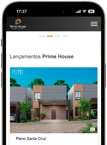 Site para imobiliária em versão desktop e mobile